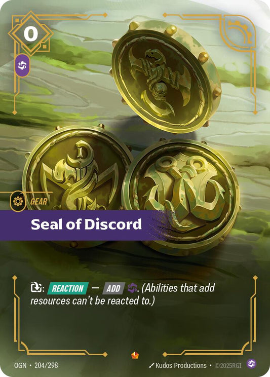 Riftbound: League of Legends Trading Card Game: Seal of Discord card image