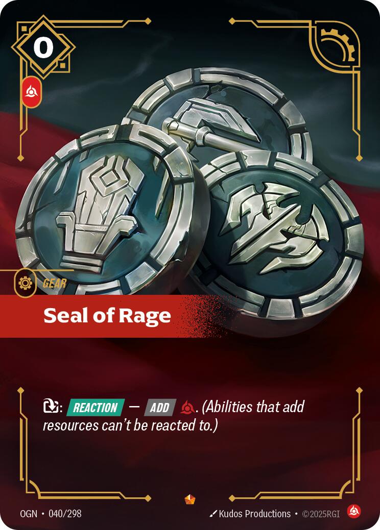 Riftbound: League of Legends Trading Card Game: Seal of Rage card image