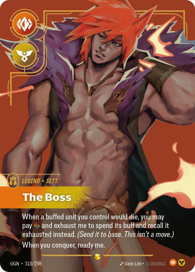 Riftbound: League of Legends Trading Card Game: Sett - The Boss (Showcase) card image