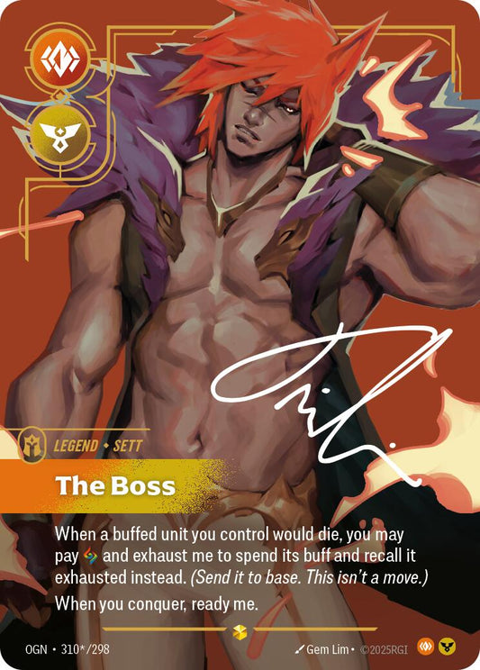 Riftbound: League of Legends Trading Card Game: Sett - The Boss (Signature) card image