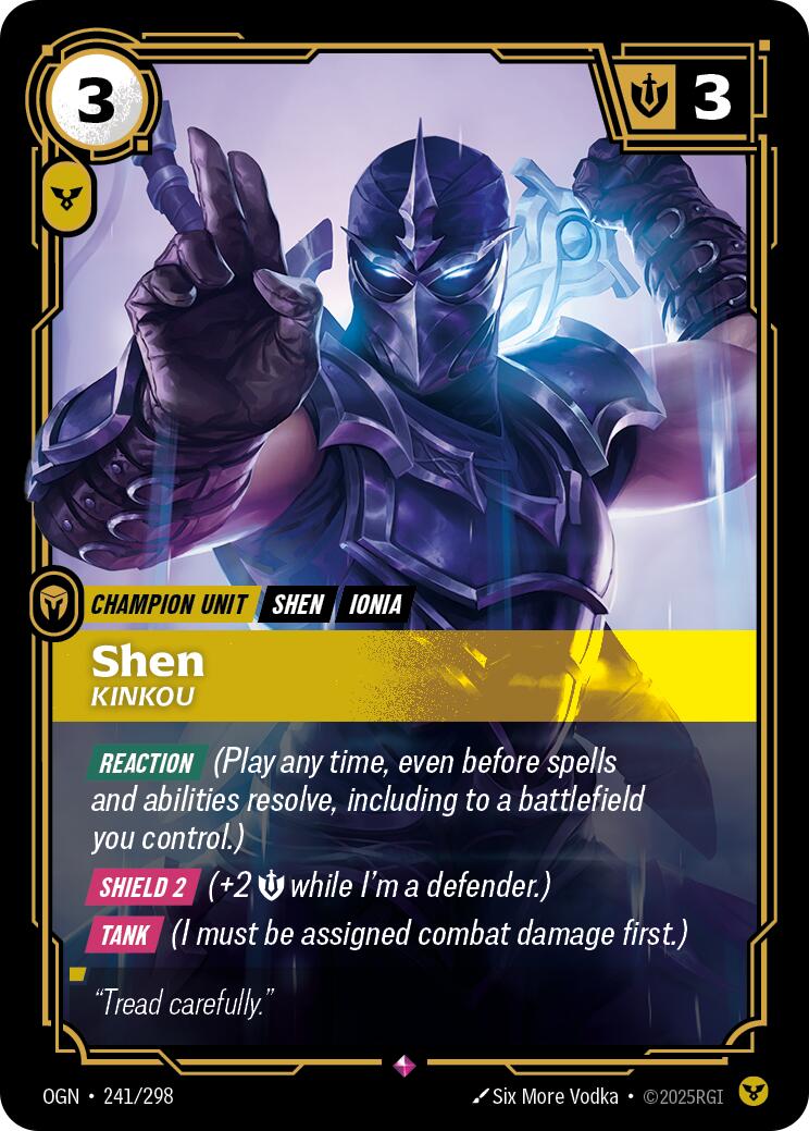 Riftbound: League of Legends Trading Card Game: Shen - Kinkou card image