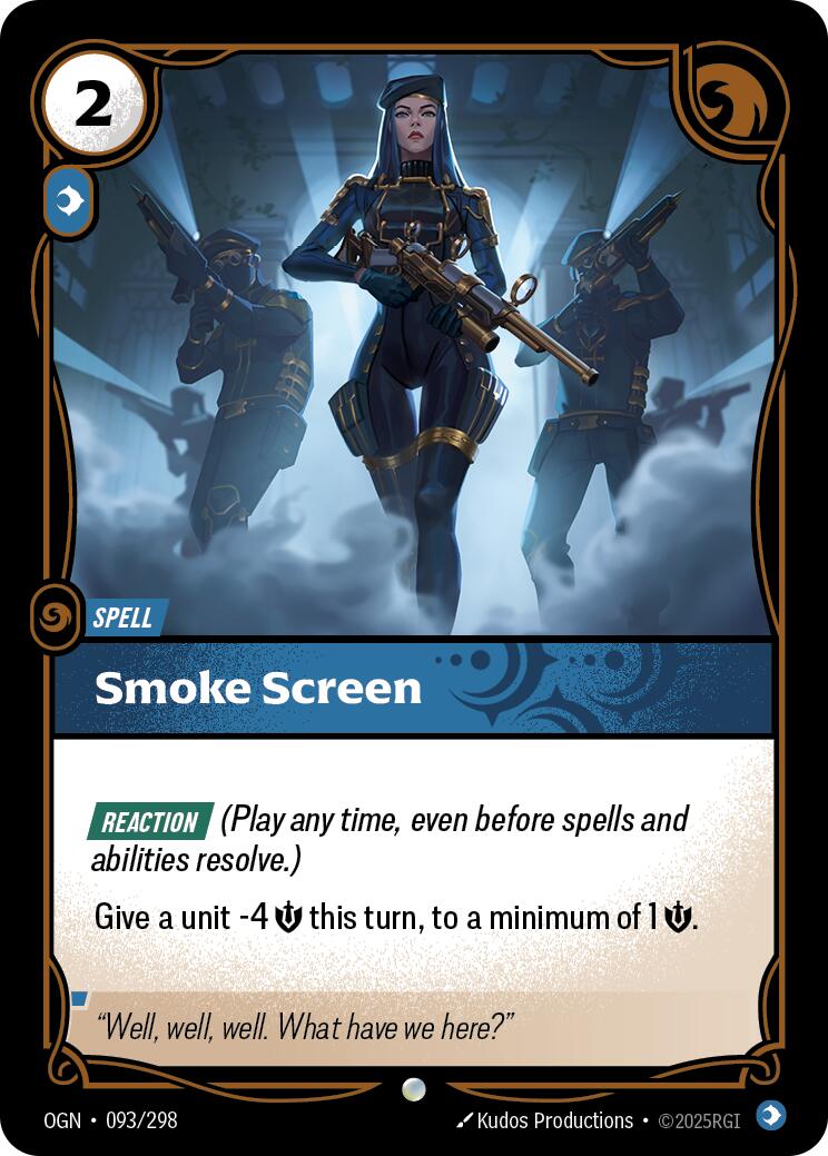 Riftbound: League of Legends Trading Card Game: Smoke Screen card image