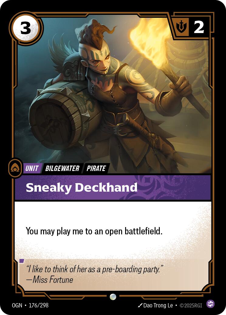 Riftbound: League of Legends Trading Card Game: Sneaky Deckhand card image