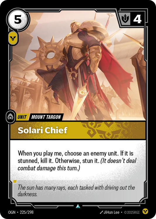 Riftbound: League of Legends Trading Card Game: Solari Chief card image