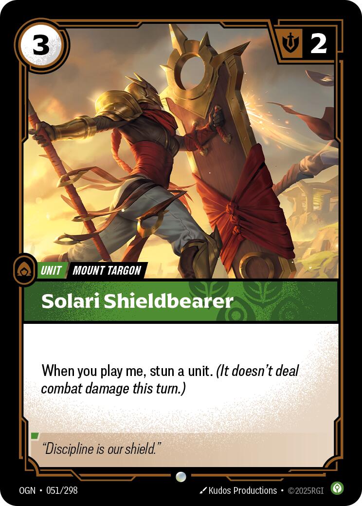 Riftbound: League of Legends Trading Card Game: Solari Shieldbearer card image