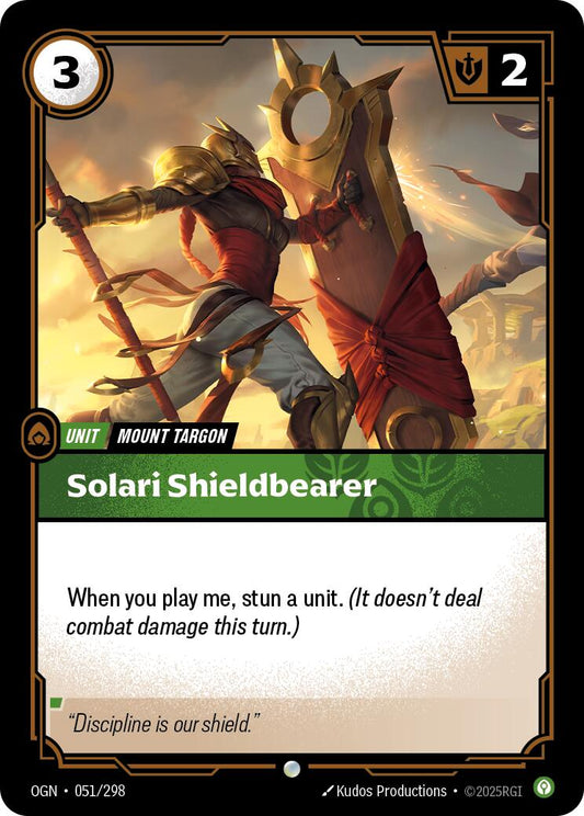 Riftbound: League of Legends Trading Card Game: Solari Shieldbearer card image