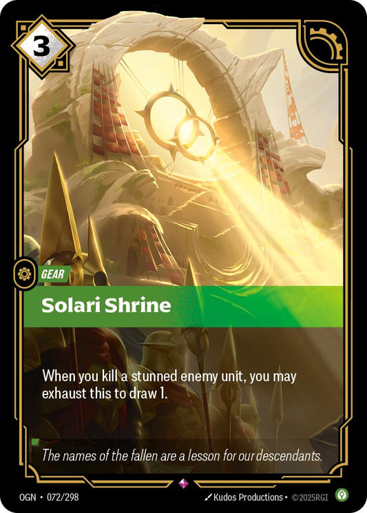 Riftbound: League of Legends Trading Card Game: Solari Shrine card image
