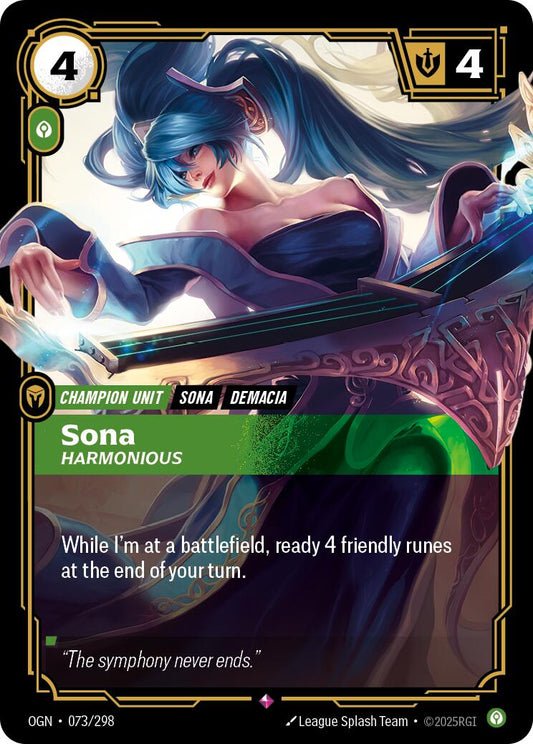 Riftbound: League of Legends Trading Card Game: Sona - Harmonious card image