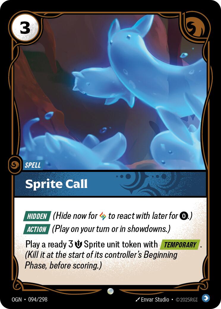 Riftbound: League of Legends Trading Card Game: Sprite Call card image