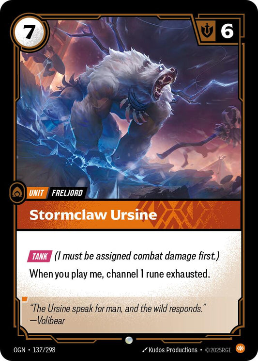 Riftbound: League of Legends Trading Card Game: Stormclaw Ursine card image