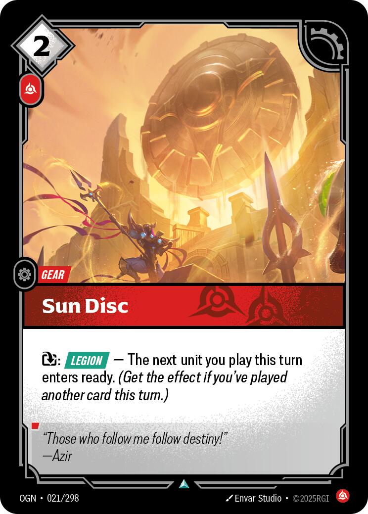Riftbound: League of Legends Trading Card Game - Sun Disc - 021/298 ...