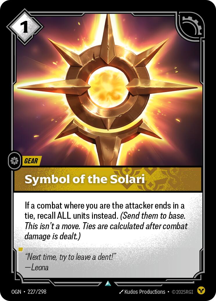 Riftbound: League of Legends Trading Card Game: Symbol of the Solari card image