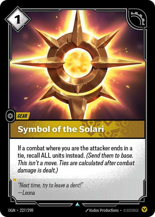 Riftbound: League of Legends Trading Card Game: Symbol of the Solari card image