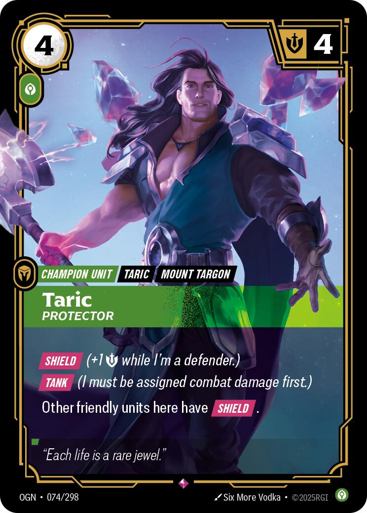 Riftbound: League of Legends Trading Card Game: Taric - Protector card image