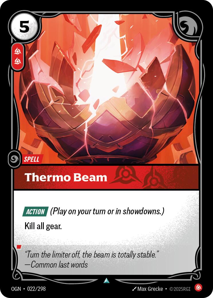 Riftbound: League of Legends Trading Card Game: Thermo Beam card image