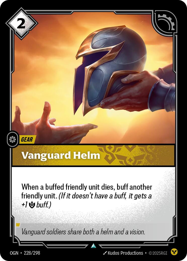 Riftbound: League of Legends Trading Card Game: Vanguard Helm card image