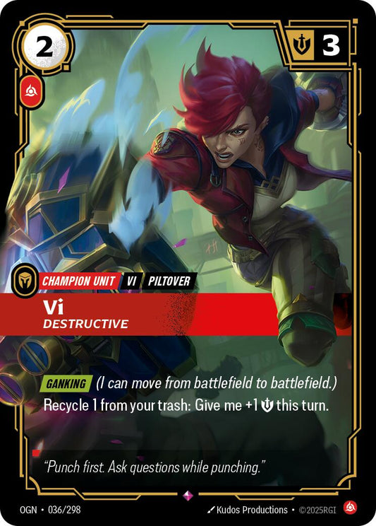 Riftbound: League of Legends Trading Card Game: Vi - Destructive card image