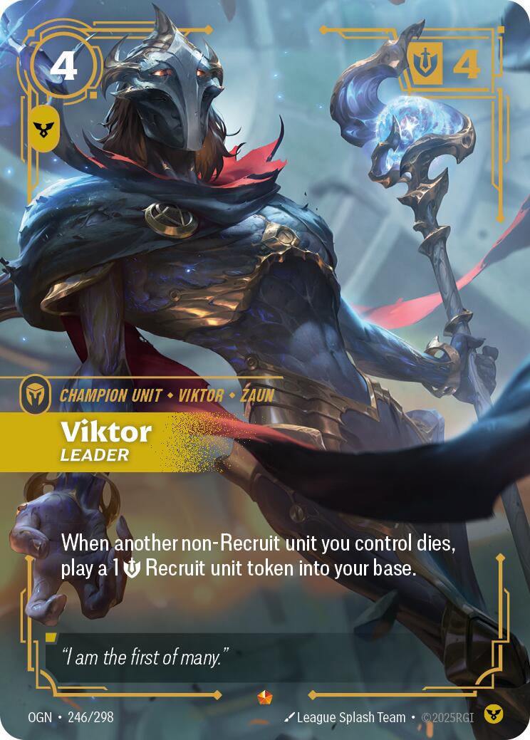 Riftbound: League of Legends Trading Card Game: Viktor - Leader card image