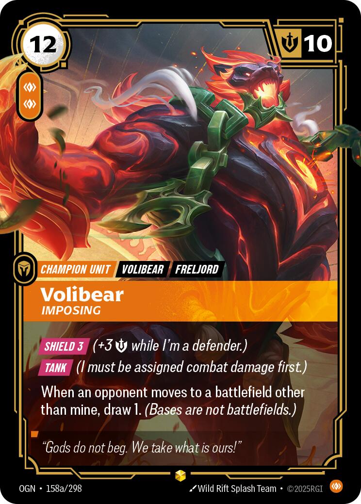 Riftbound: League of Legends Trading Card Game: Volibear - Imposing (Alternate Art) card image