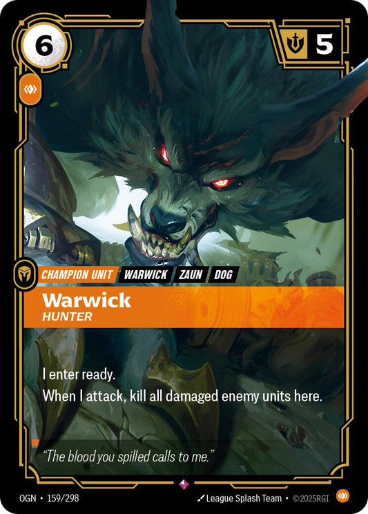 Riftbound: League of Legends Trading Card Game: Warwick - Hunter card image