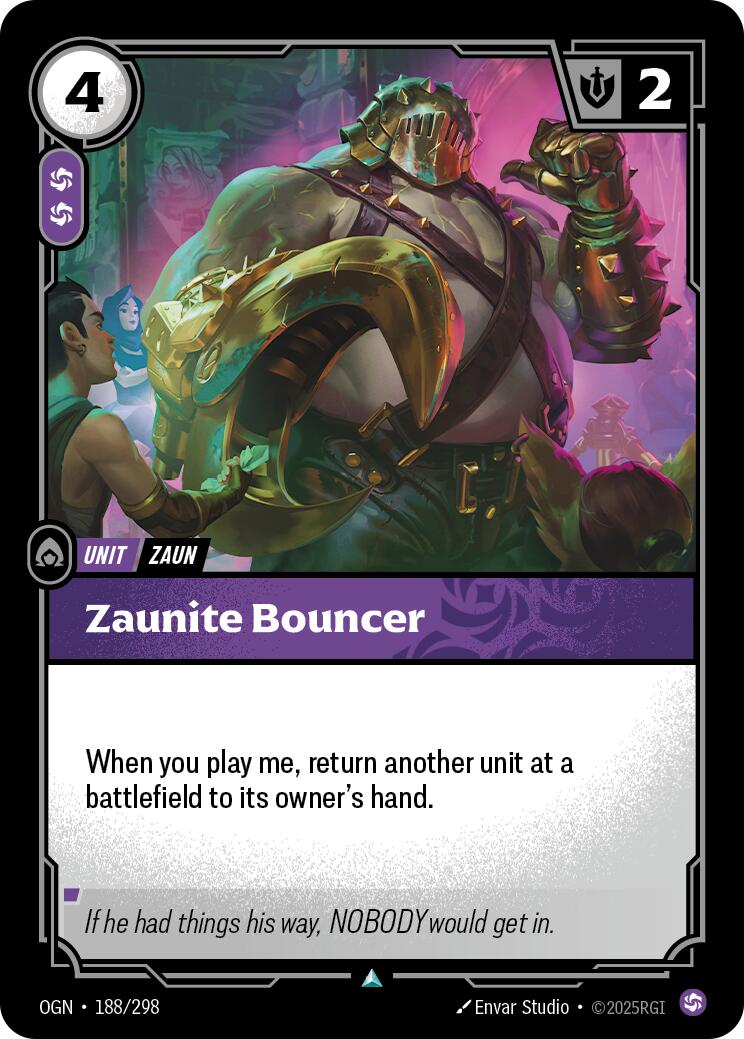 Riftbound: League of Legends Trading Card Game: Zaunite Bouncer card image