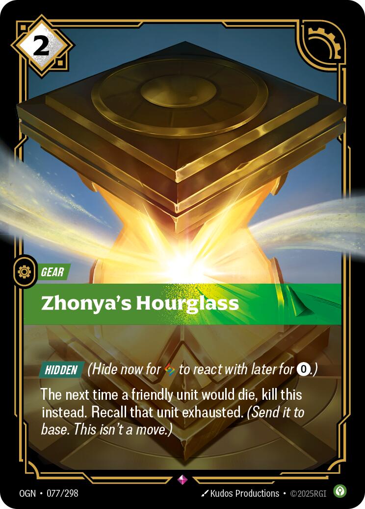 Riftbound: League of Legends Trading Card Game: Zhonya's Hourglass card image