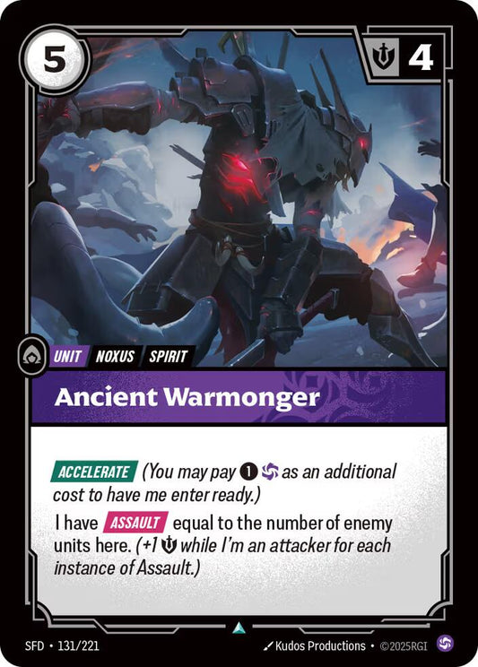 Riftbound: League of Legends Trading Card Game: Ancient Warmonger card image