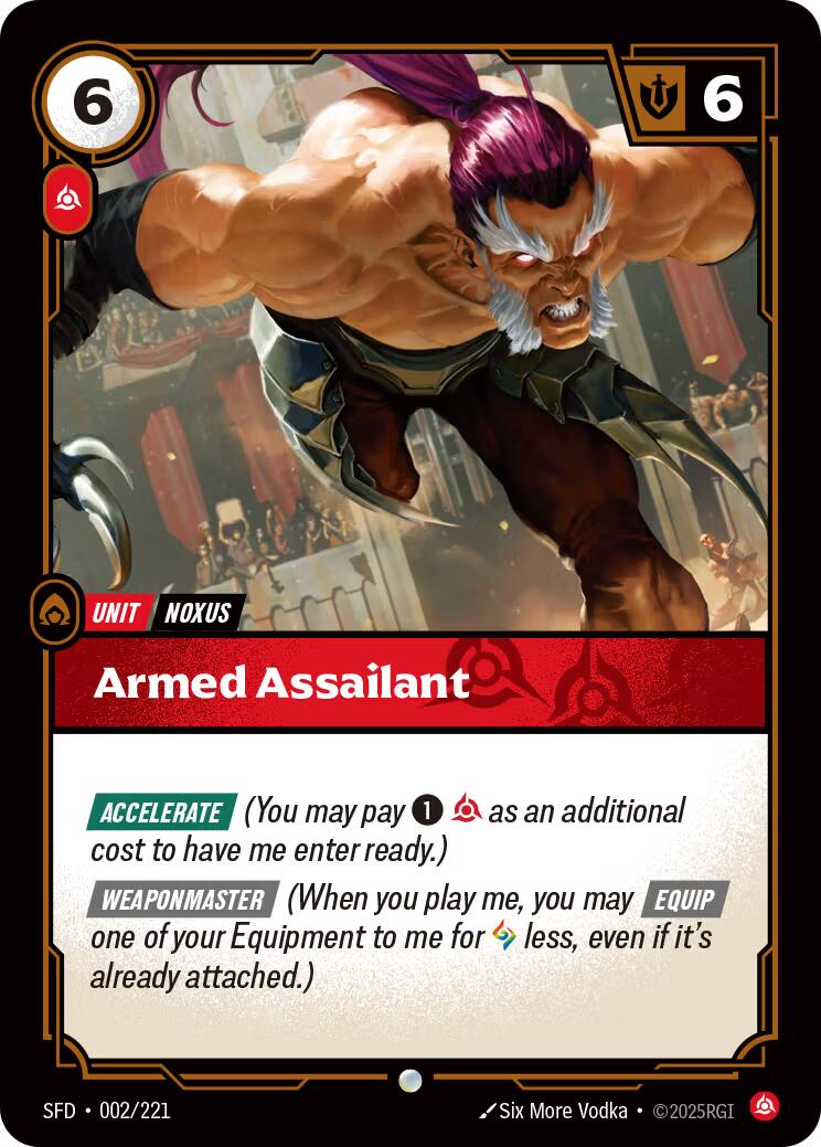 Riftbound: League of Legends Trading Card Game: Armed Assailant card image