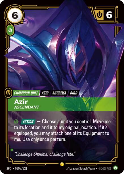 Riftbound: League of Legends Trading Card Game: Azir - Ascendant (Alternate Art) card image