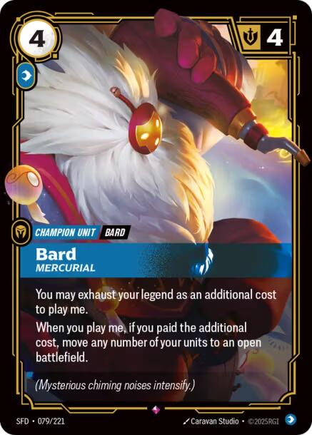 Riftbound: League of Legends Trading Card Game: Bard - Mercurial card image