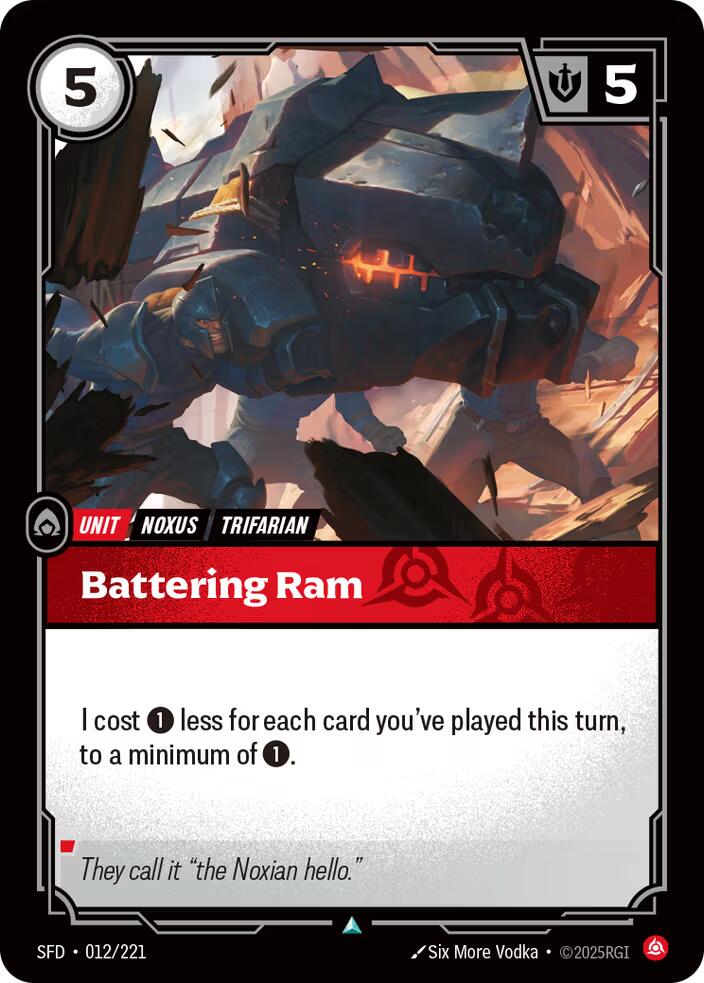 Riftbound: League of Legends Trading Card Game: Battering Ram card image