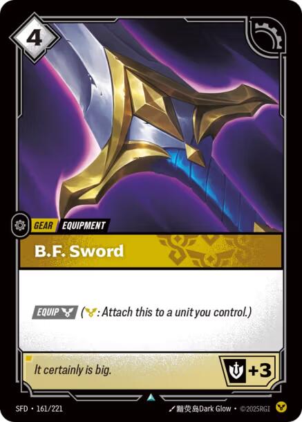 Riftbound: League of Legends Trading Card Game: B.F. Sword card image