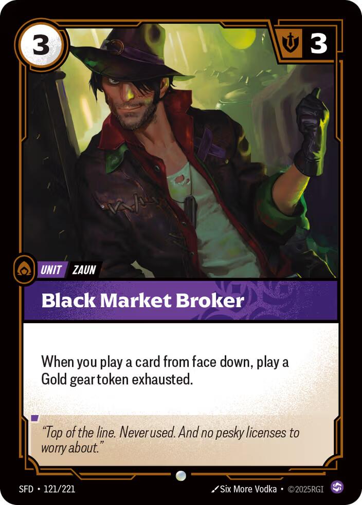 Riftbound: League of Legends Trading Card Game: Black Market Broker card image
