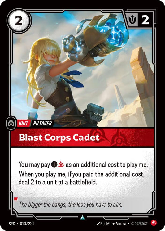 Riftbound: League of Legends Trading Card Game: Blast Corps Cadet card image