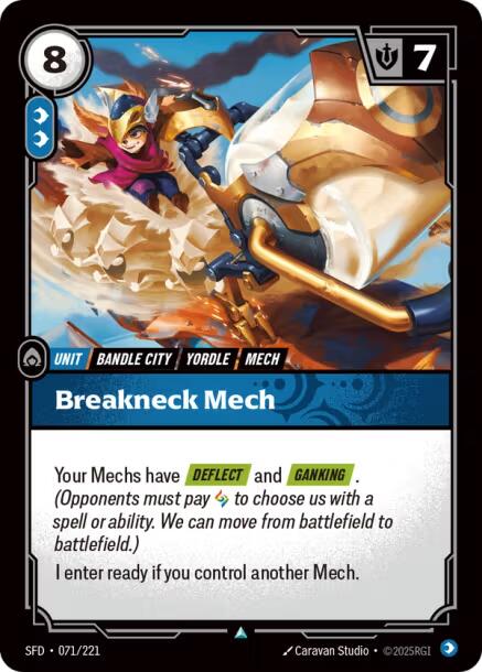 Riftbound: League of Legends Trading Card Game: Breakneck Mech card image