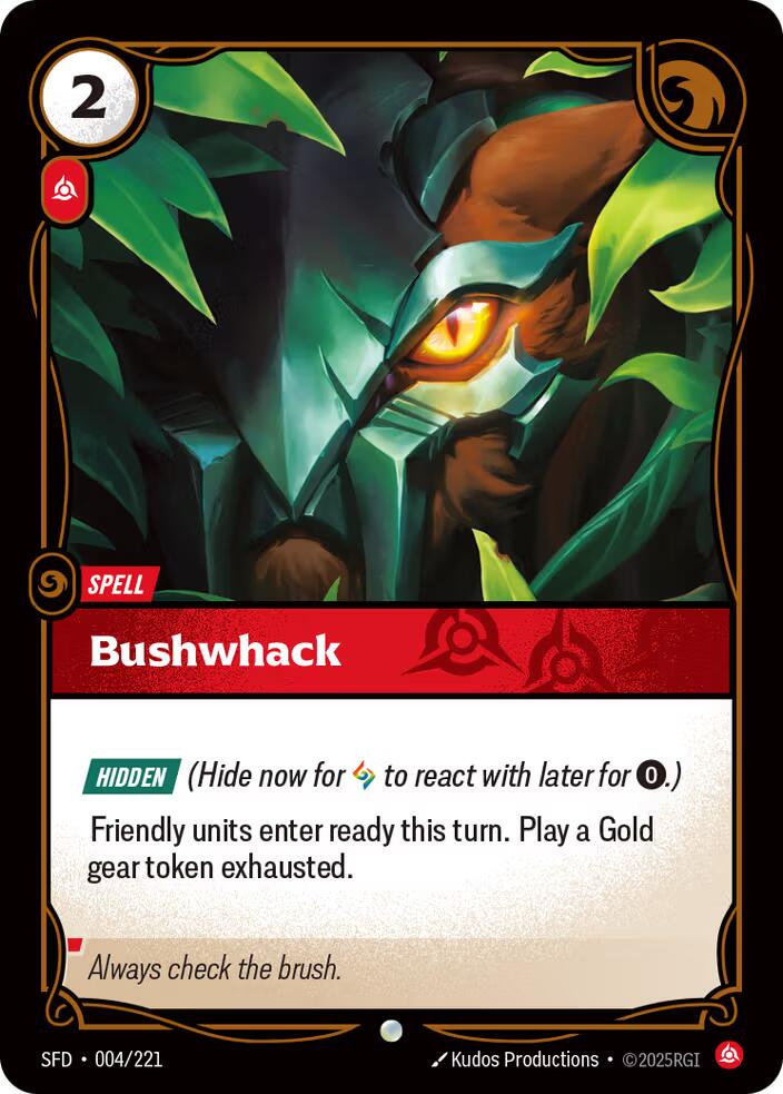 Riftbound: League of Legends Trading Card Game: Bushwack card image