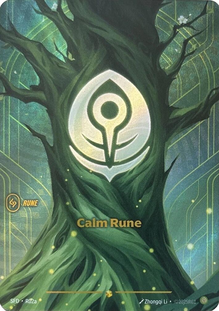 Riftbound: League of Legends Trading Card Game: Calm Rune (Alternate Art) card image