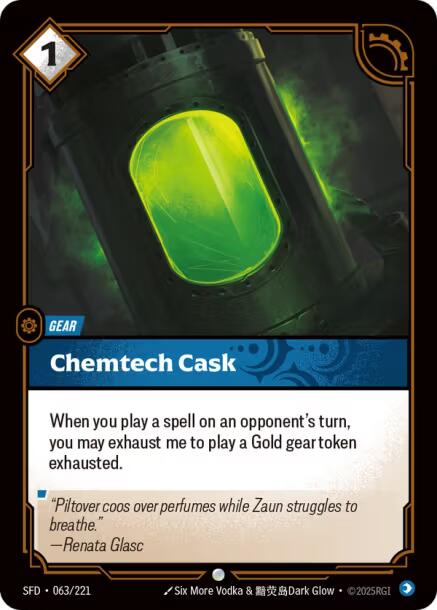 Riftbound: League of Legends Trading Card Game: Chemtech Cask card image