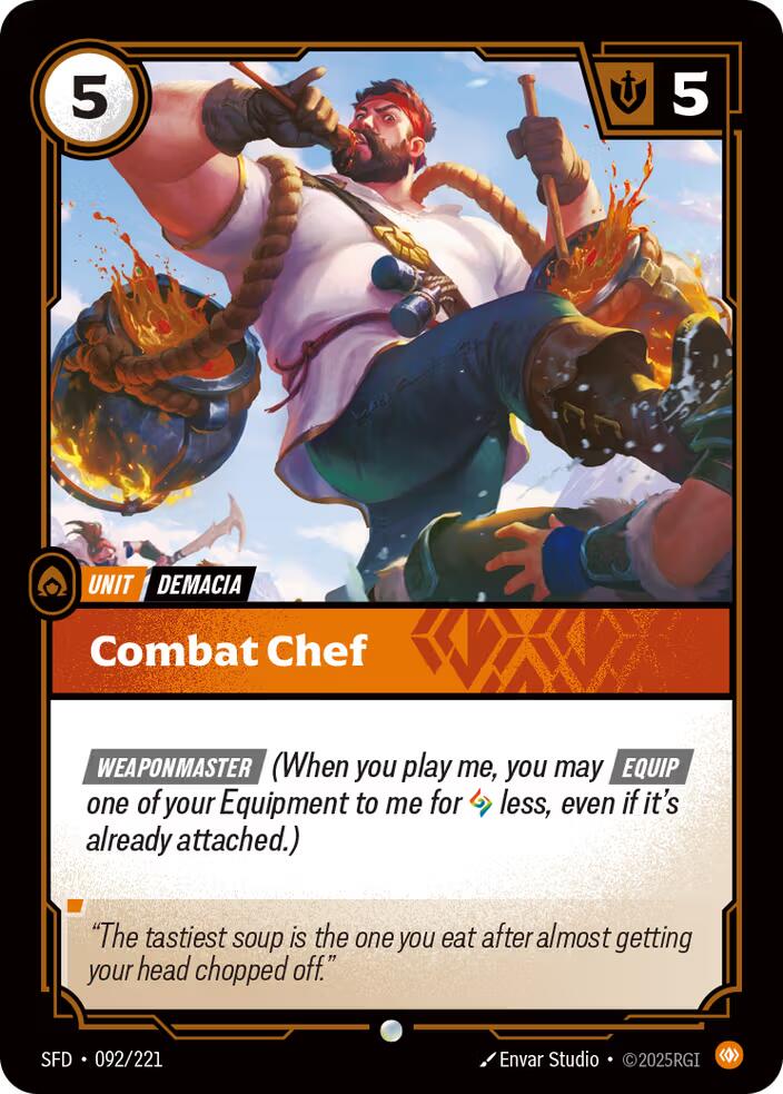 Riftbound: League of Legends Trading Card Game: Combat Chef card image