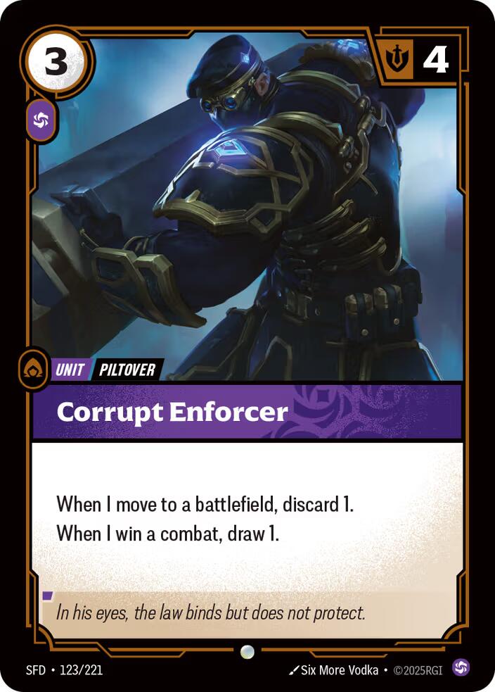 Riftbound: League of Legends Trading Card Game: Corrupt Enforcer card image