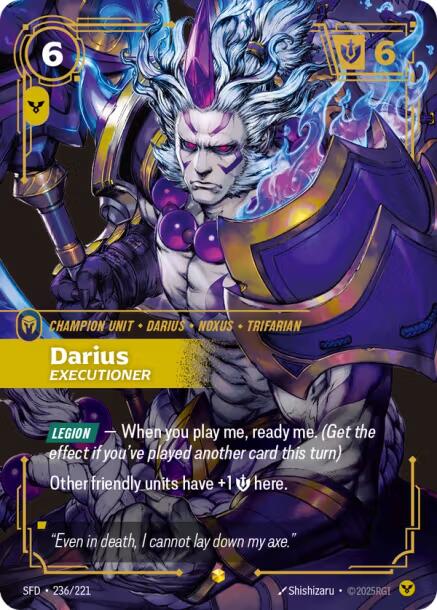 Riftbound: League of Legends Trading Card Game: Darius - Executioner (Overnumbered) card image