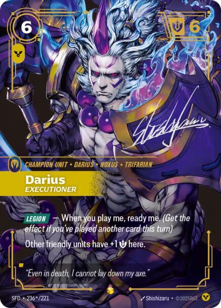 Riftbound: League of Legends Trading Card Game: Darius - Executioner (Signature) card image
