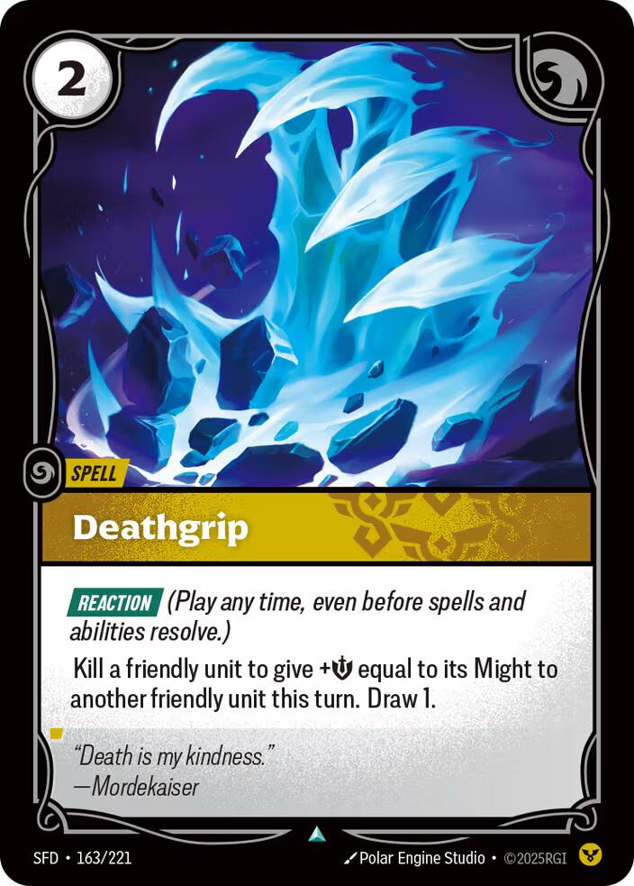 Riftbound: League of Legends Trading Card Game: Deathgrip card image
