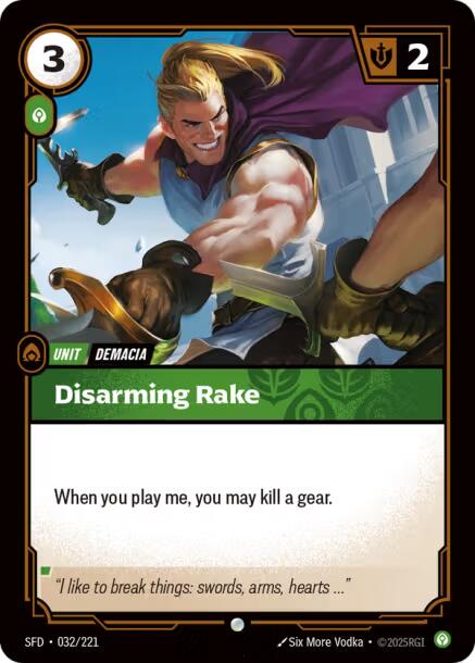 Riftbound: League of Legends Trading Card Game: Disarming Rake card image