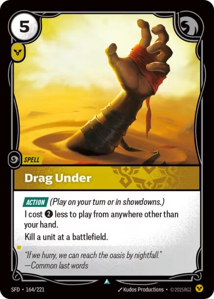Riftbound: League of Legends Trading Card Game: Drag Under card image