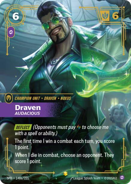 Riftbound: League of Legends Trading Card Game: Draven - Audacious (Alternate Art) card image