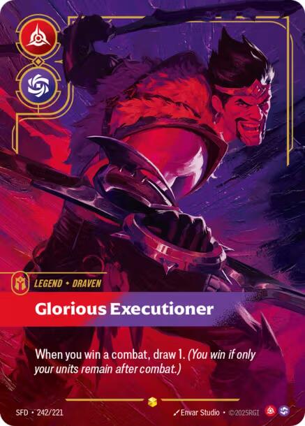 Riftbound: League of Legends Trading Card Game: Draven - Glorious Executioner (Overnumbered) card image