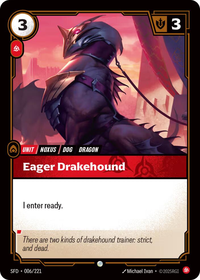Riftbound: League of Legends Trading Card Game: Eager Drakehound card image