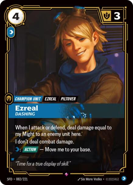Riftbound: League of Legends Trading Card Game: Ezreal - Dashing card image