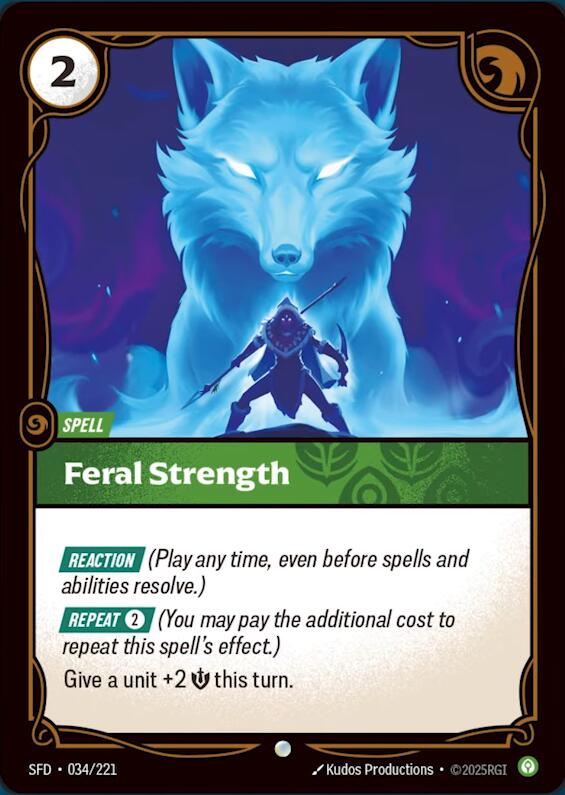 Riftbound: League of Legends Trading Card Game: Feral Strength card image